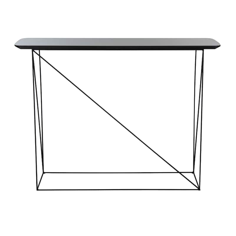 SAFAVIEH Tula Rectangle Console Table - 43.3" x 13.8" x 31.5" - 43Wx14Dx32H - Dark Grey