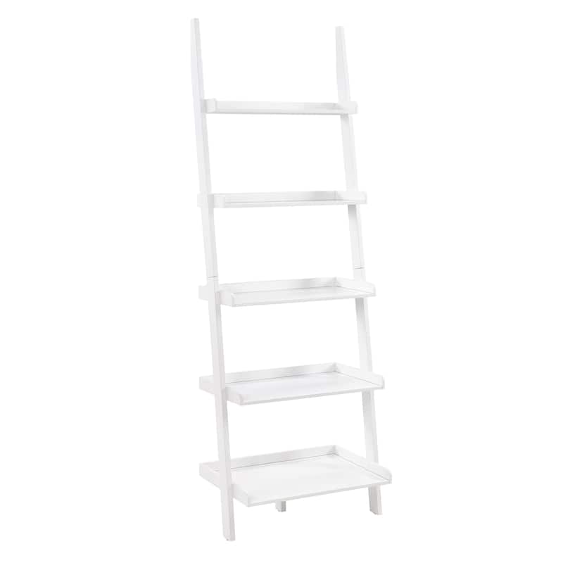 Convenience Concepts French Country Bookshelf Ladder - White