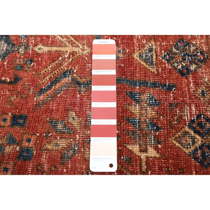 ECARPETGALLERY Hand-knotted Antalya Vintage Dark Copper Wool Rug - 2'11 x 11'2