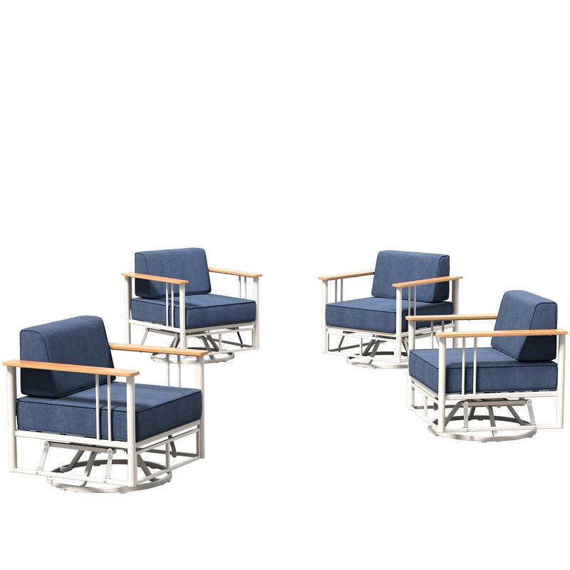 Outdoor Patio Funiture Set with Extra-Thick Seat cushion