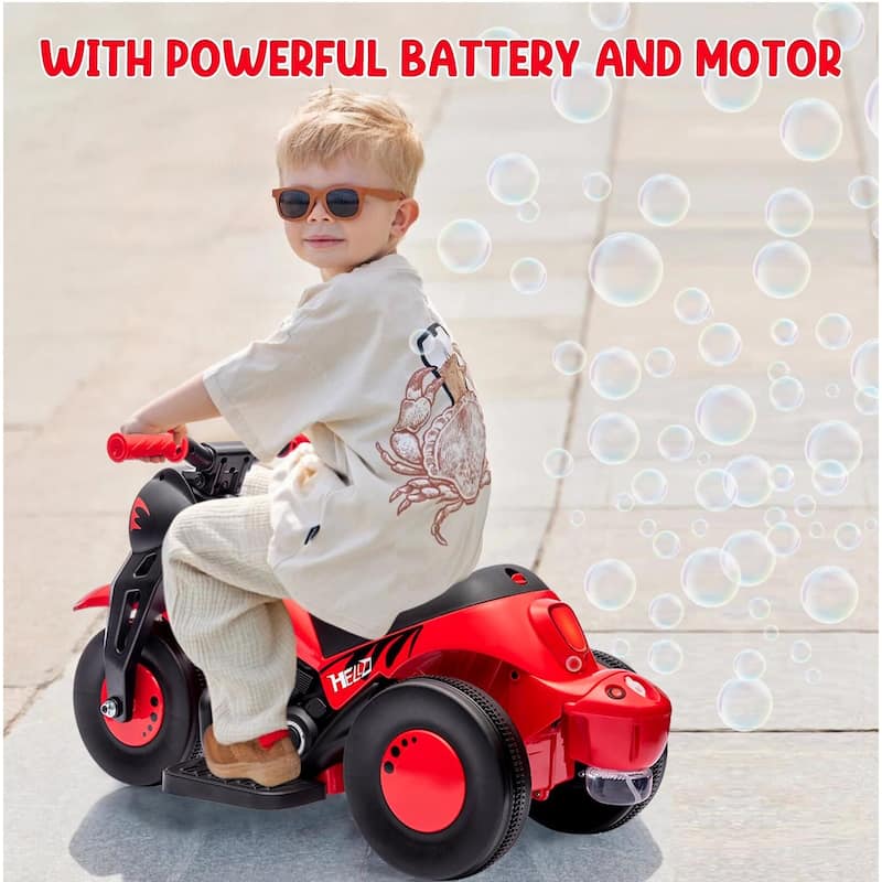 Kids Electric Motorcycle with Bubble Function