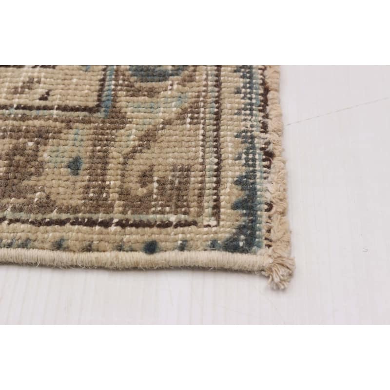 ECARPETGALLERY Hand-knotted Antalya Vintage Beige Wool Rug - 8'4 x 11'5