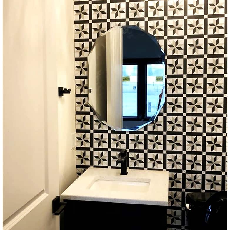 Frameless Diamond Wall Mirror
