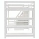 preview thumbnail 11 of 20, Loft Bed with Shelves, Storage Staircase, Small Wardrobe & White LED Light