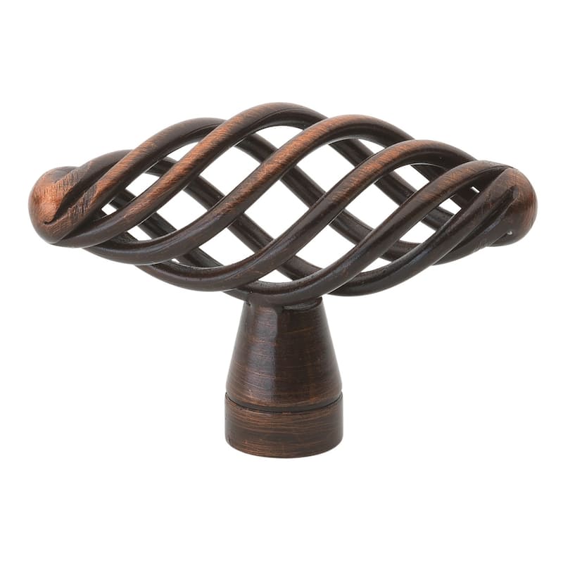GlideRite 2-inch Rustic Bronze Birdcage Cabinet Knobs (Case of 25)
