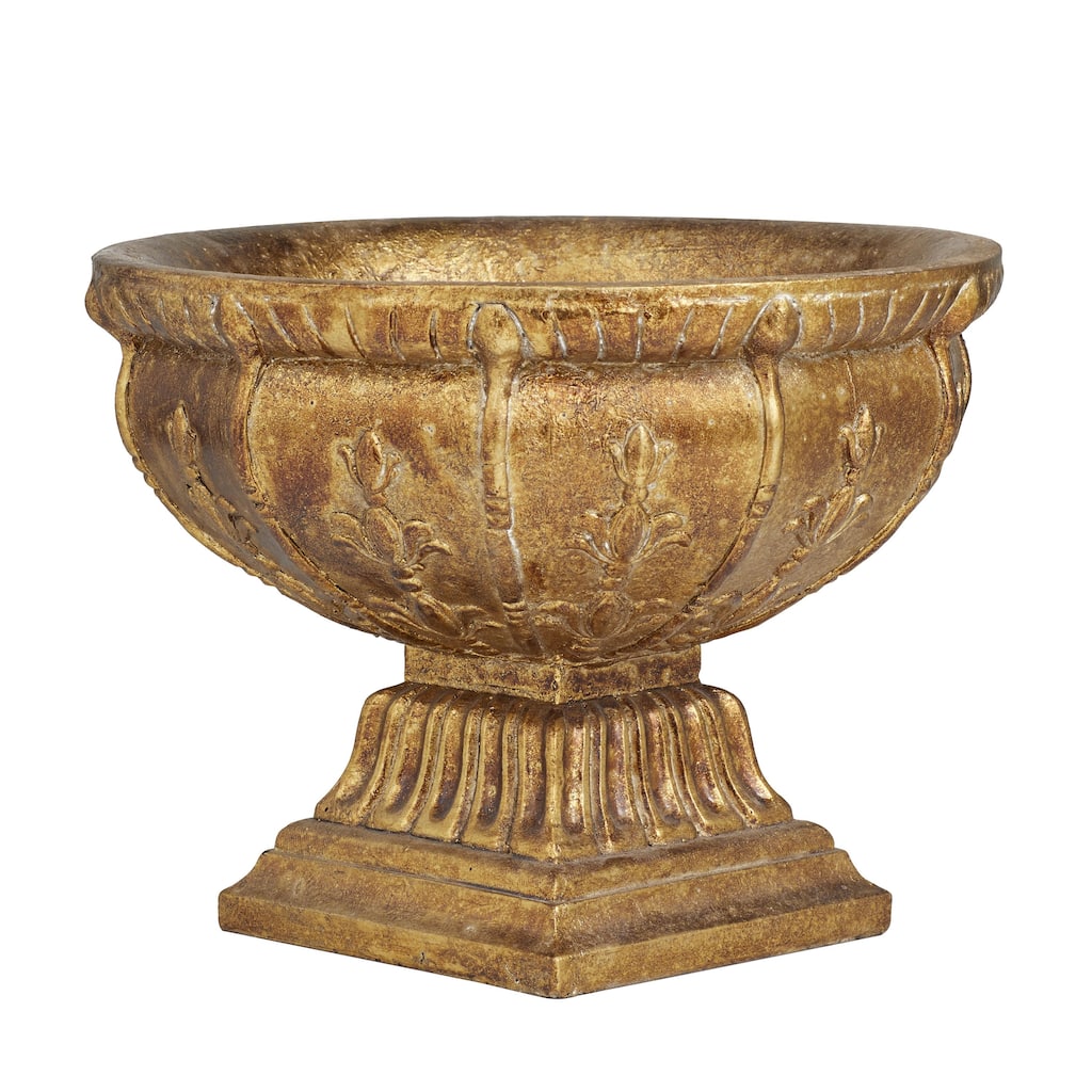 Polystone Ornate Decorative Bowl - Gold - Roche River Decor