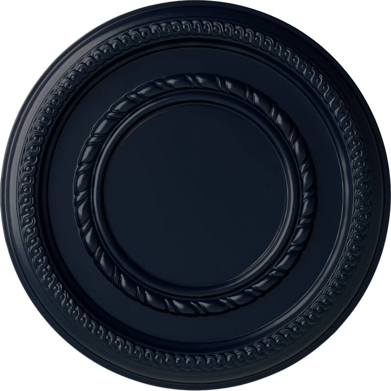 12 5/8"OD x 1 1/8"P Federal Roped Small Ceiling Medallion