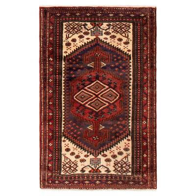 ECARPETGALLERY Hand-knotted Andelz Navy Wool Rug - 3'5 x 5'3