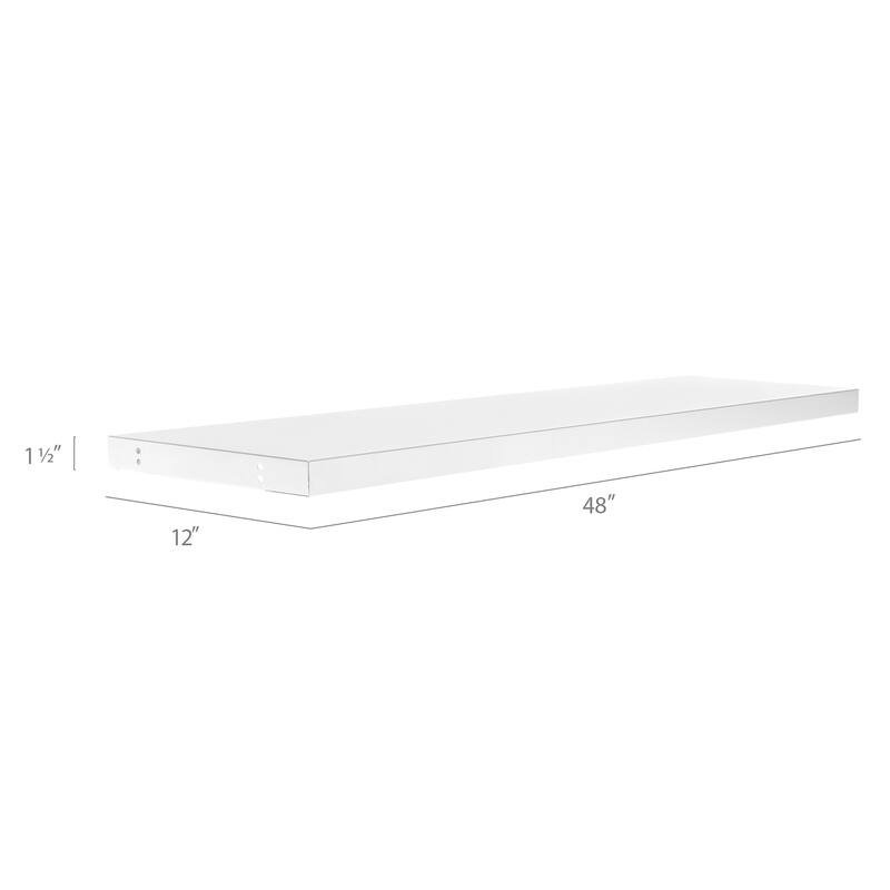 NewAge Products Bold Series 48" Display Wall Shelf Set (Pack of 2)