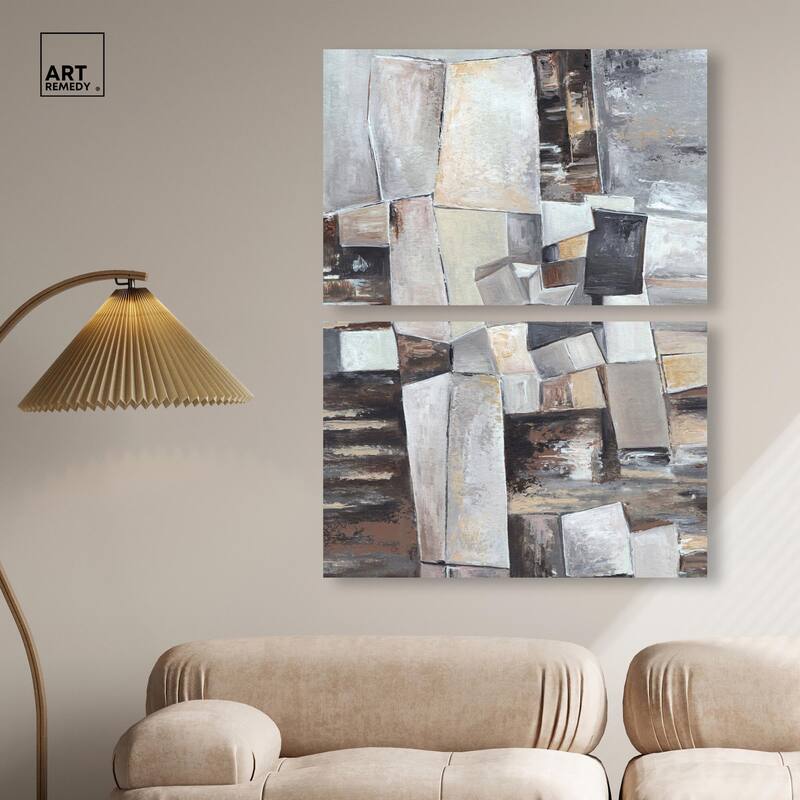 Inside the Future Canvas Set of 2 by Art Remedy, Gallery Wrapped