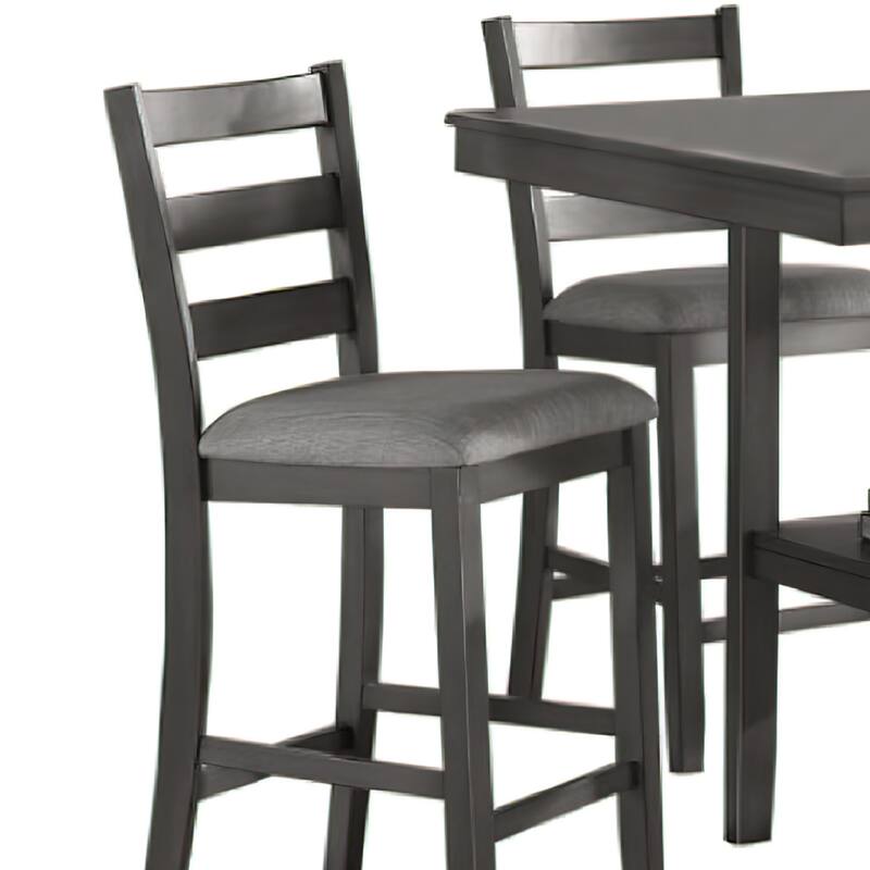 5 Piece Counter Height Dining Set, Table and 4 Chairs, Padded Seats ...