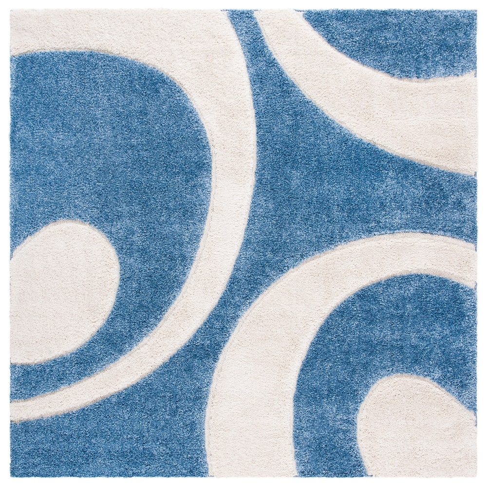 SAFAVIEH Florida Shag Rositha Abstract 1.2-inch Thick Rug