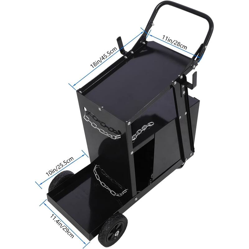 220 lbs Welder Cart for TIG MIG Welder and Plasma Cutter