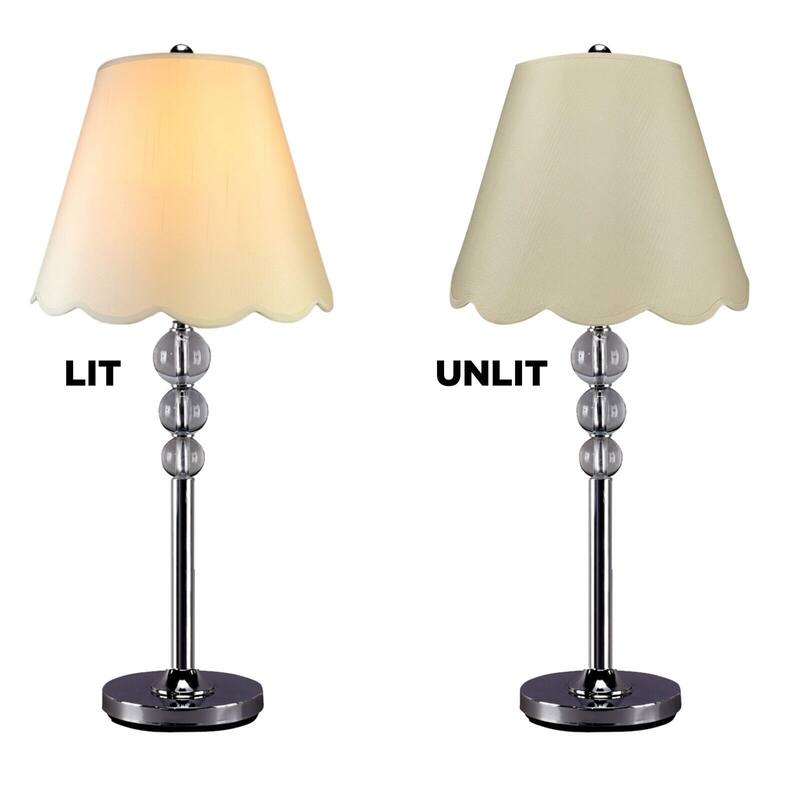 Royal Designs Scallop Empire Lamp Shade Set of 2 - 7 x 13 x 10