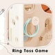 preview thumbnail 28 of 49, Freestanding Castle Climbing Playset with Slide, Tunnel, Ring Toss, and Basketball Hoop - Toy Storage Organizer for Kids
