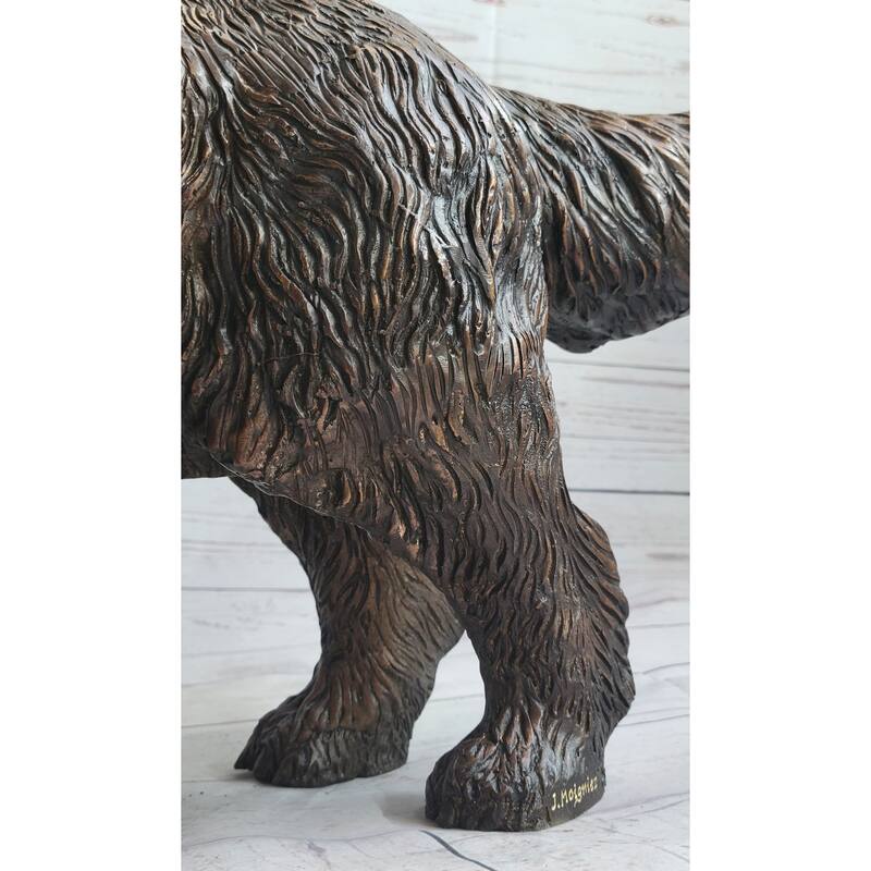 Golden Retriever Puppy Dog Bronze Metal Life Size Statue Sculpture 26 Inches X 17 Inches