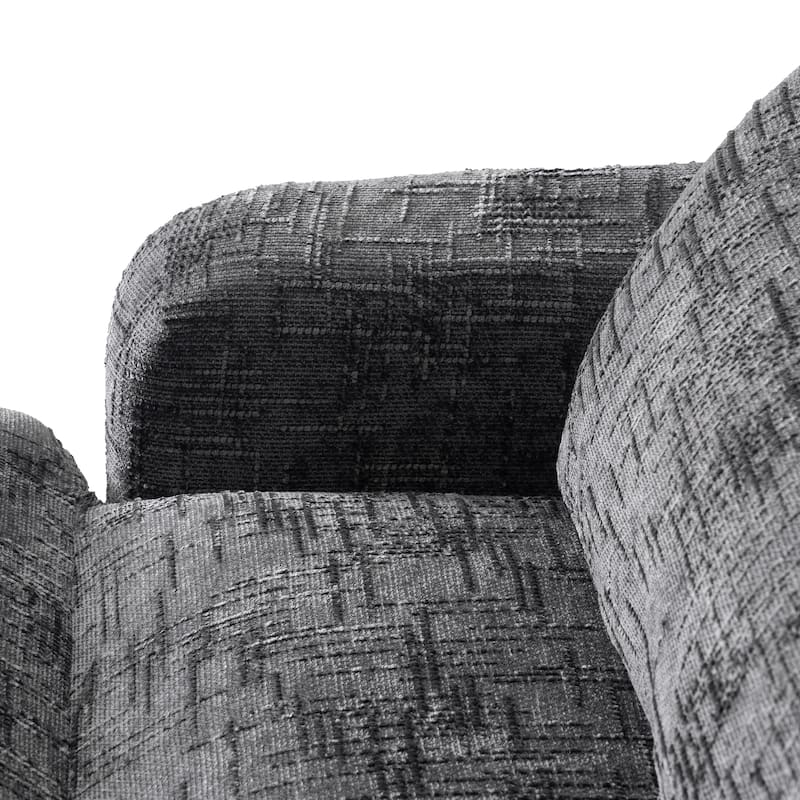 GDFStudio - 93.7" Modular Chenille Sectional Sofa Bed with USB