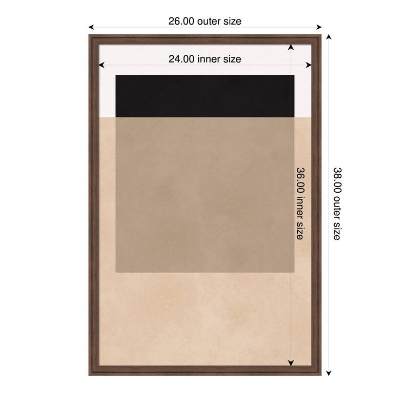 Amanti Art Framed Fabric Pinboard Overlapping geometry 13 by Vitor Costa Printed Bulletin Board - Board Size 24 x 36