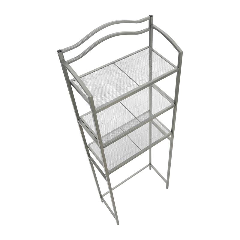 Household Essentials 2-Tier Metal Wall Mount Bathroom Storage Rack