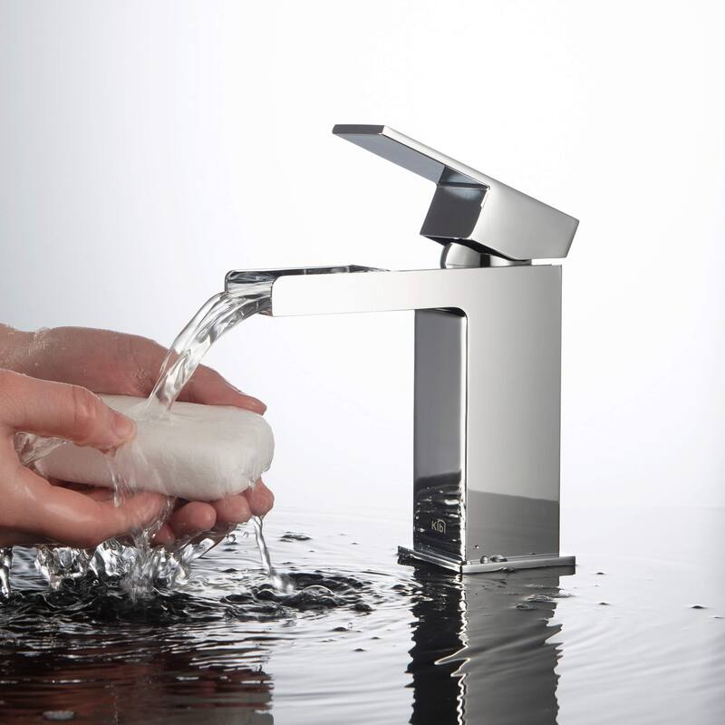 Waterfall Single Handle Bathroom Vanity Sink Faucet