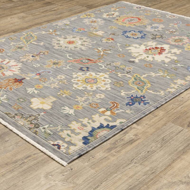 Style Haven Lawson Traditional Persian Wool Fringe Edge Area Rug