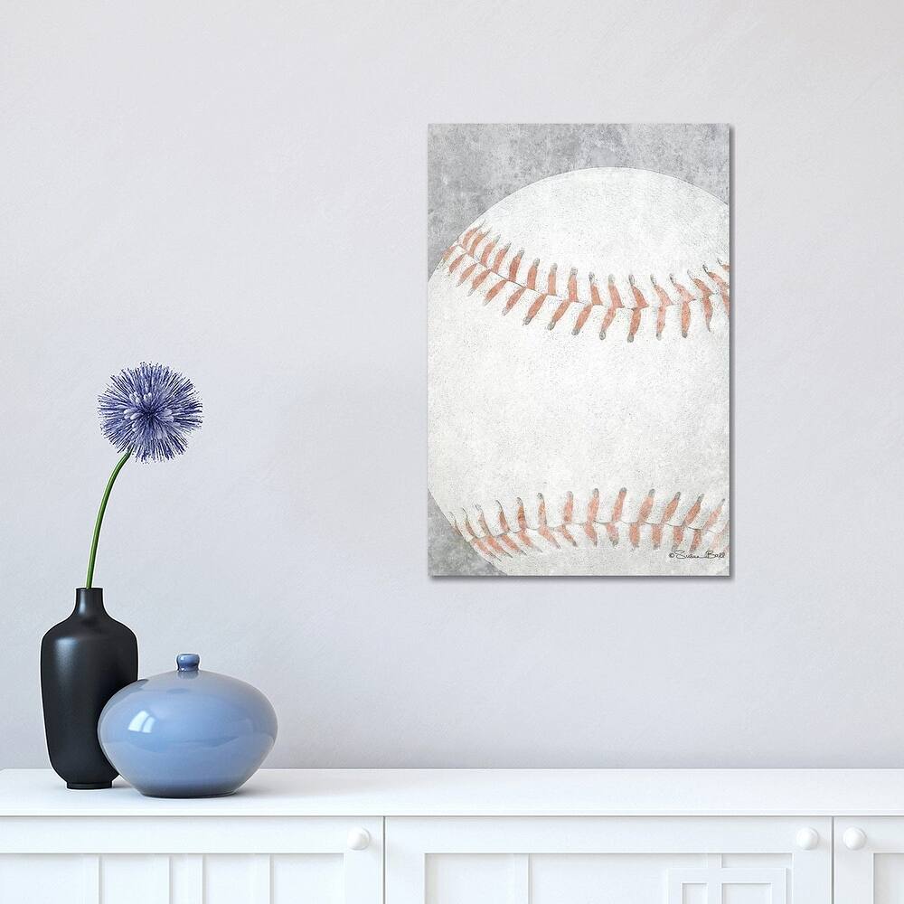 iCanvas "Sports Ball - Baseball" by Susan Ball Canvas Print