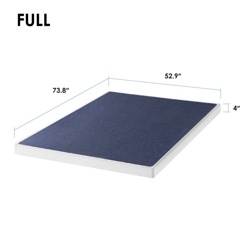4 Inch and 7.5 Inch Metal Box Spring Mattress Support with Wood Slats