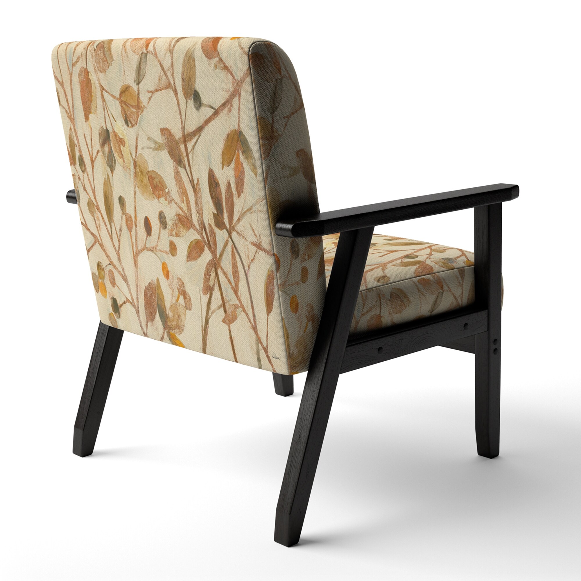 Designart "Copper Branches Composition" Upholstered Lake - Picture 8 of 15