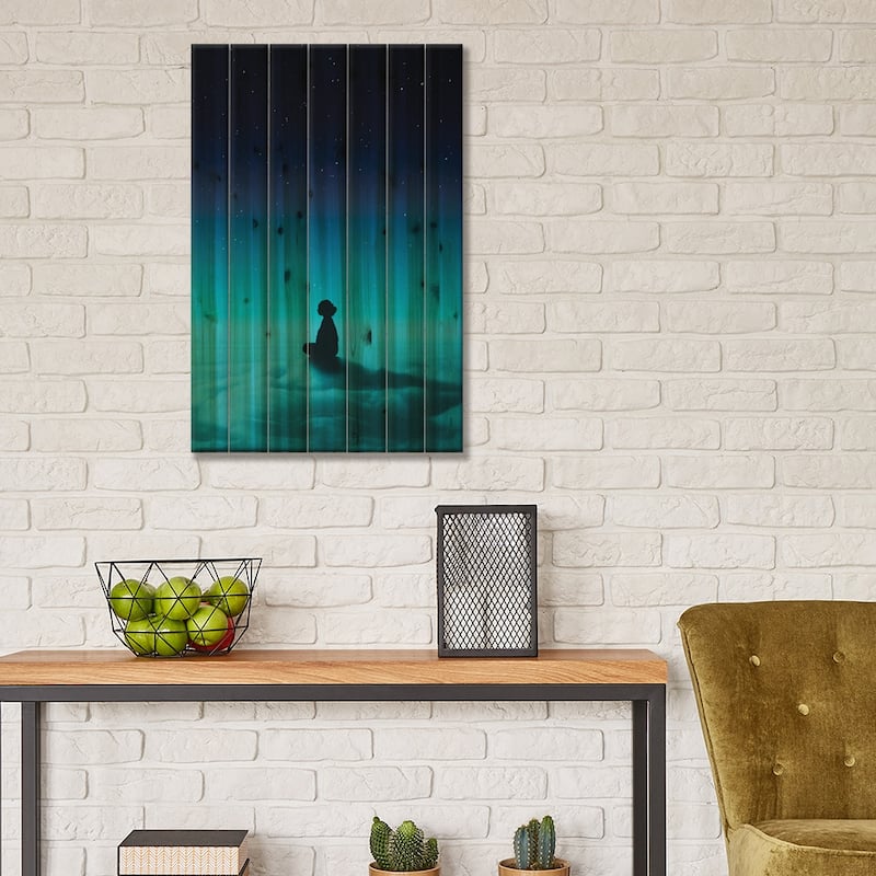 Cloud Rider Print On Wood by Stoian Hitrov - Multi-Color