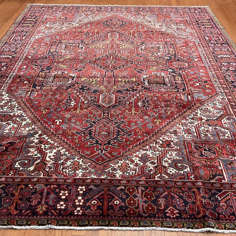 HERAT ORIENTAL Handmade Fine Heriz Rug - 10'1" x 12'10"