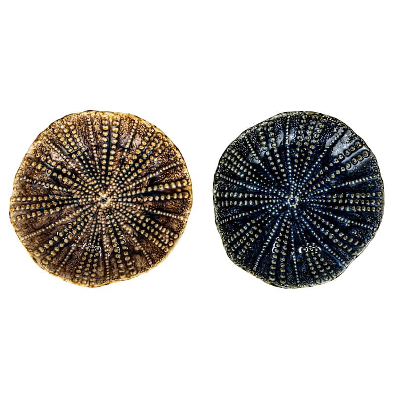 Stoneware Dish with Embossed Dots in Two Styles