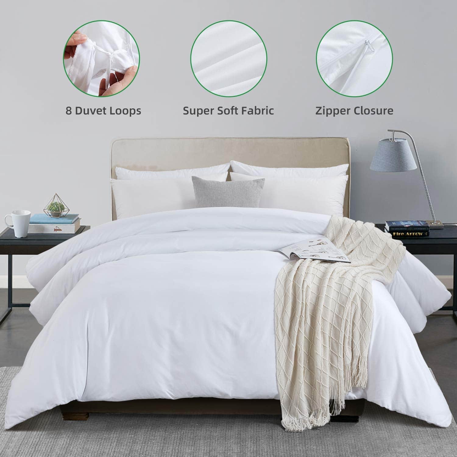 Down Alternative Fluffy Comforter Oversized King Comforter 116 oz All