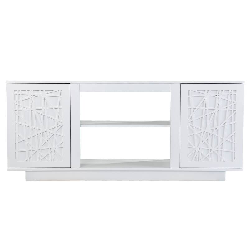 SEI Furniture Delgrave Two-Door Media TV Stand for TV's up to 56"