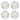 Lenox Wildflowers Accent Plates, Set of 4 White