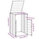 preview thumbnail 25 of 56, vidaXL Wheelie Bin Storage Rubbish Waste Bin Storage Steel