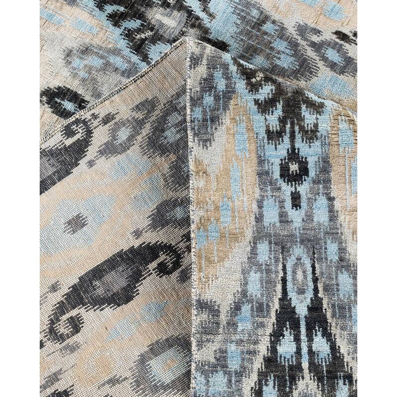 Ikat One-of-a-Kind Hand-Knotted Area Rug, Beige - 8' 0" x 10' 6"