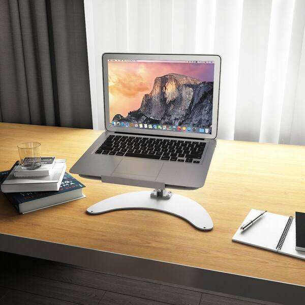 Shop Black Friday Deals On Gymax Portable Laptop Notebook Stand Aluminum Laptop Holder Macbook Overstock 20873296