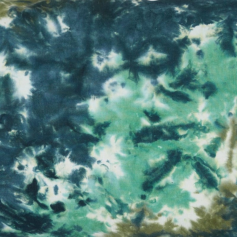 24"x16" Blue Tie Dye Lumbar Cotton Accent Decorative Throw Pillow Poly Filled Removable Insert Rectangle - 24 x 16