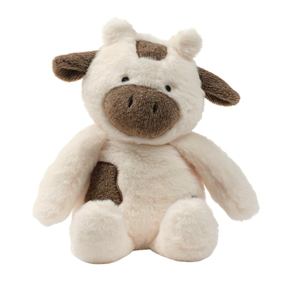 slide 2 of 7, Bedtime Originals Farmyard Friends Plush Cow Stuffed Animal Toy - Milkshake