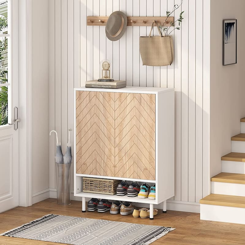 Entryway Shoe Storage Cabinet Shoe Rack Organizer Cabinet with Door
