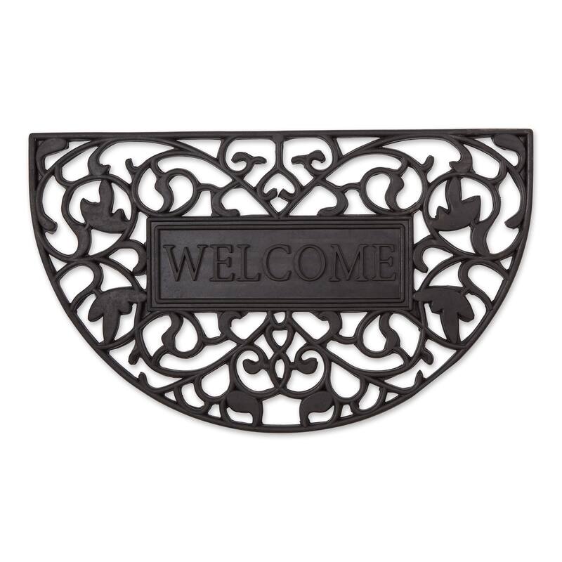 DII Scroll Pin Rubber Doormat