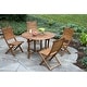 preview thumbnail 7 of 6, Eilaf 48" Round Eucalyptus Folding Table