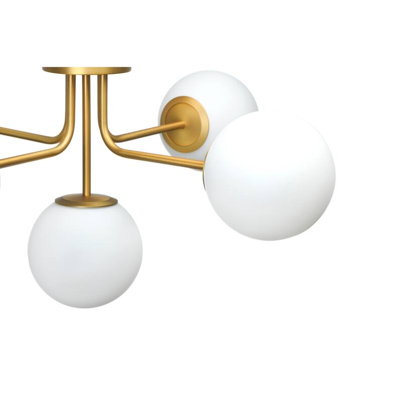 Sputnik Flush Mount Glass Ceiling Light