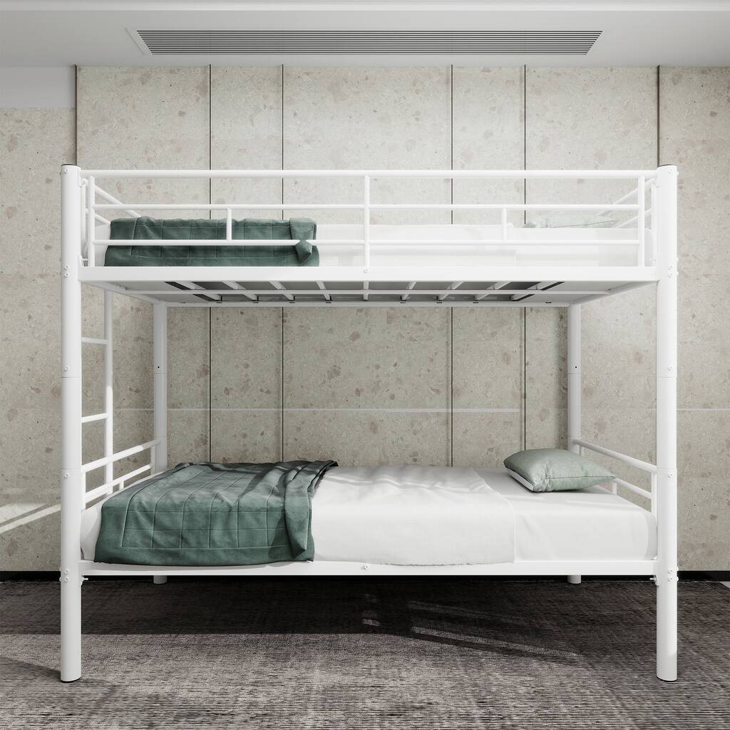Twin Over Twin Metal Bunk Bed for Kids Boys Girls
