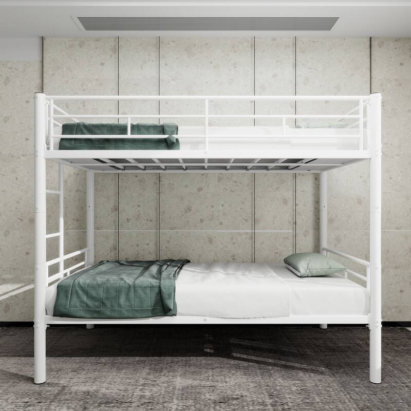 Twin Over Twin Metal Bunk Bed for Kids Boys Girls