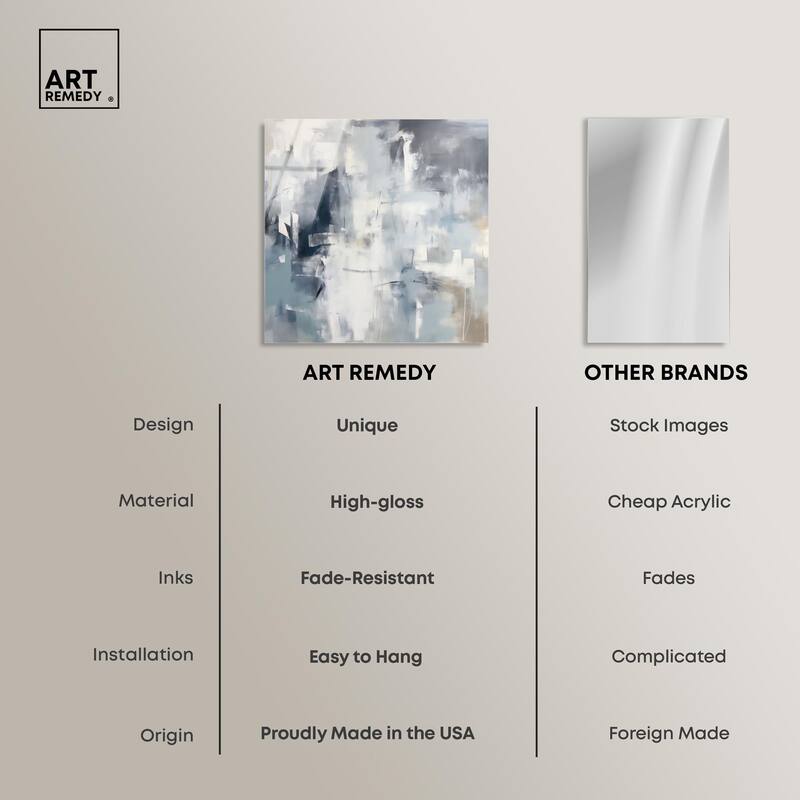 Enigma of Blue Acrylic by Art Remedy, Ready to Hang