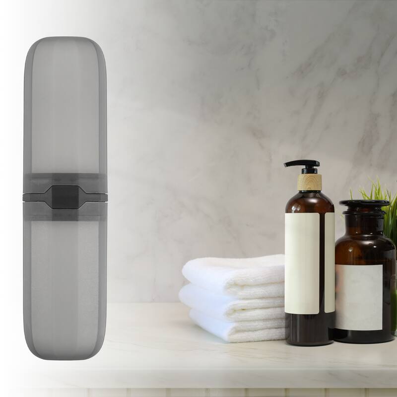 Toothbrush Case, Traveling Toothbrush Holders Case, Plastic, Clear, 7.87"x2.17"