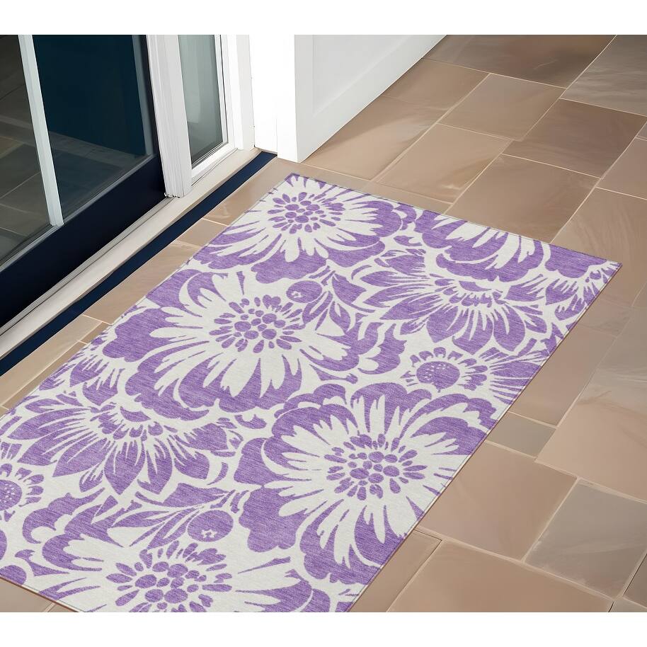 Sasi Garden-Inspired Weather Resistant Versatile Elegance Runner Outdoor Rug