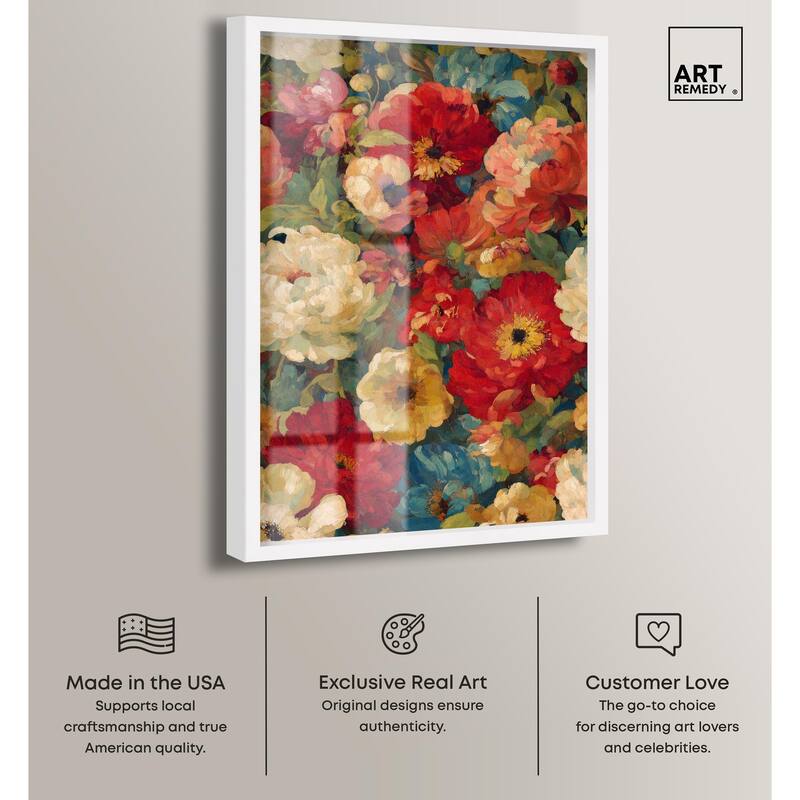 Garden Tapestries II Shadowbox by Art Remedy