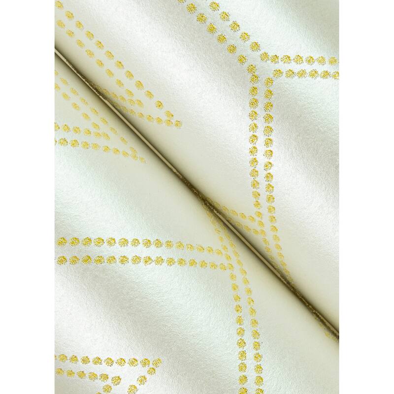 A-Street Prints Voltaire Gold Beaded Geometric Wallpaper